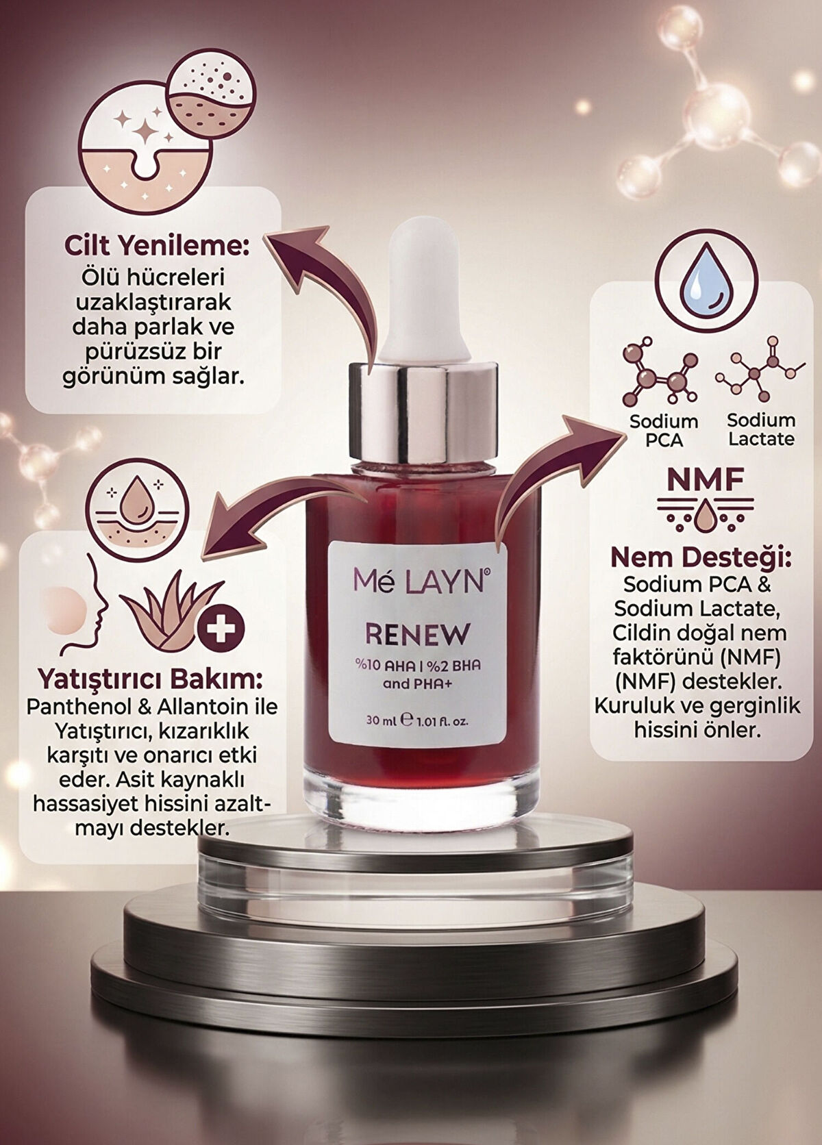Melayn Renew Cilt Yenileyici Aydınlatıcı Cilt Serumu 30 ml - 3