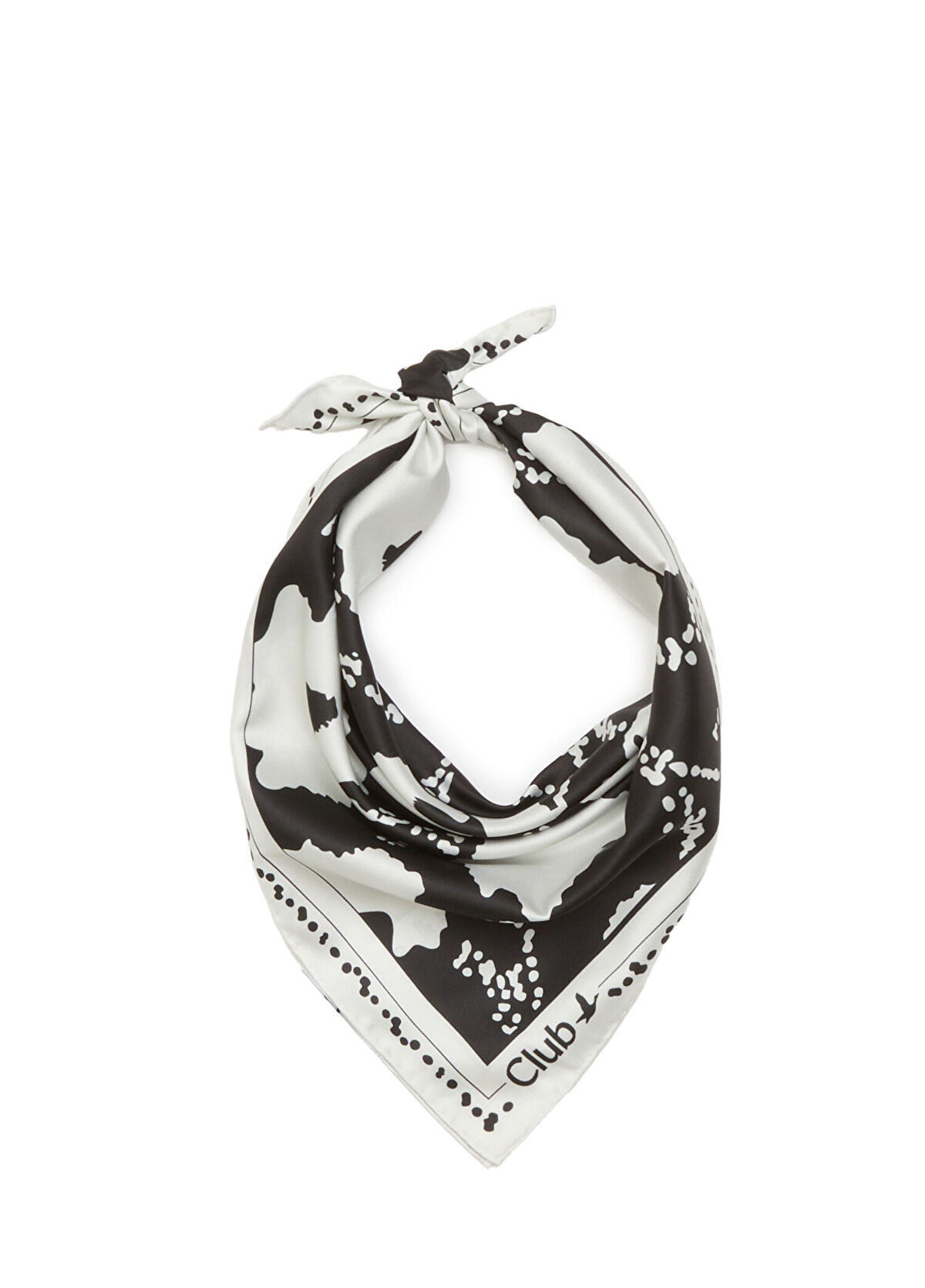 Beymen Club Siyah Çiçekli Eşarp - 3