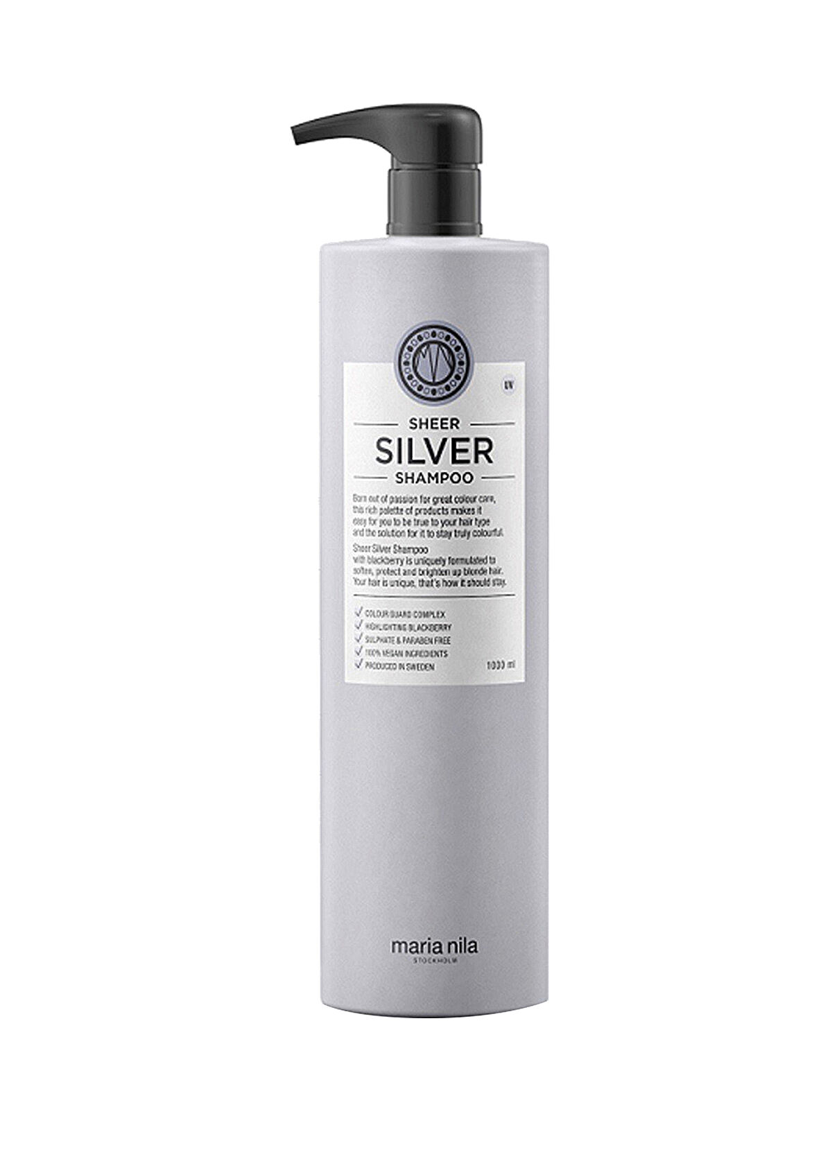Maria Nila Sheer Silver Sarı Saçlar İçin Sülfatsız Gümüş Şampuanı 1000 ml - 1