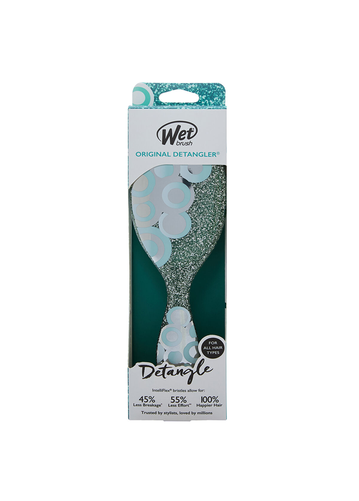Wet Brush Groovy Disco Turkuaz Dolaşık Açıcı Saç Fırçası  - 3