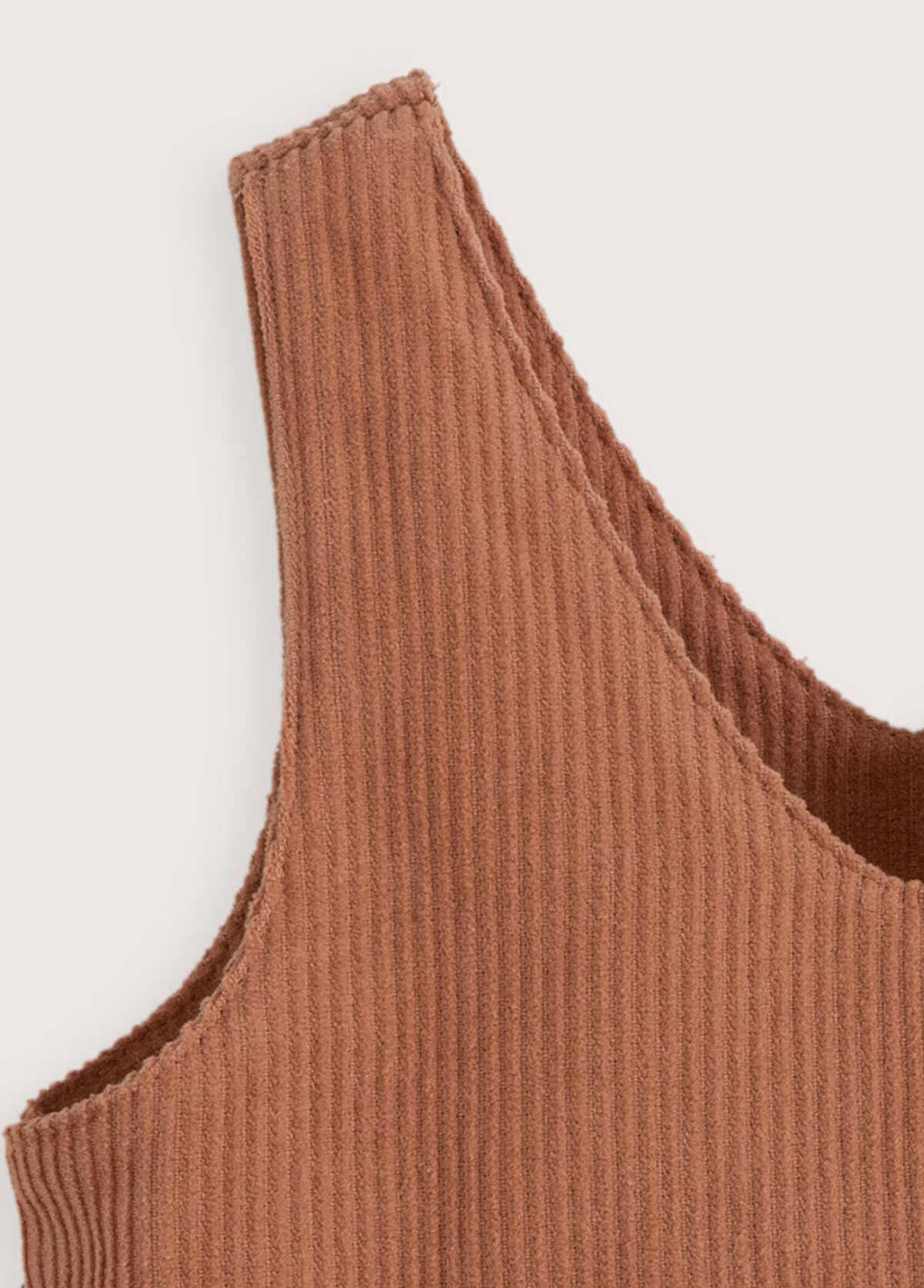 Chakra Woodland Coffee Corduroy Baby Girl Dress - 3