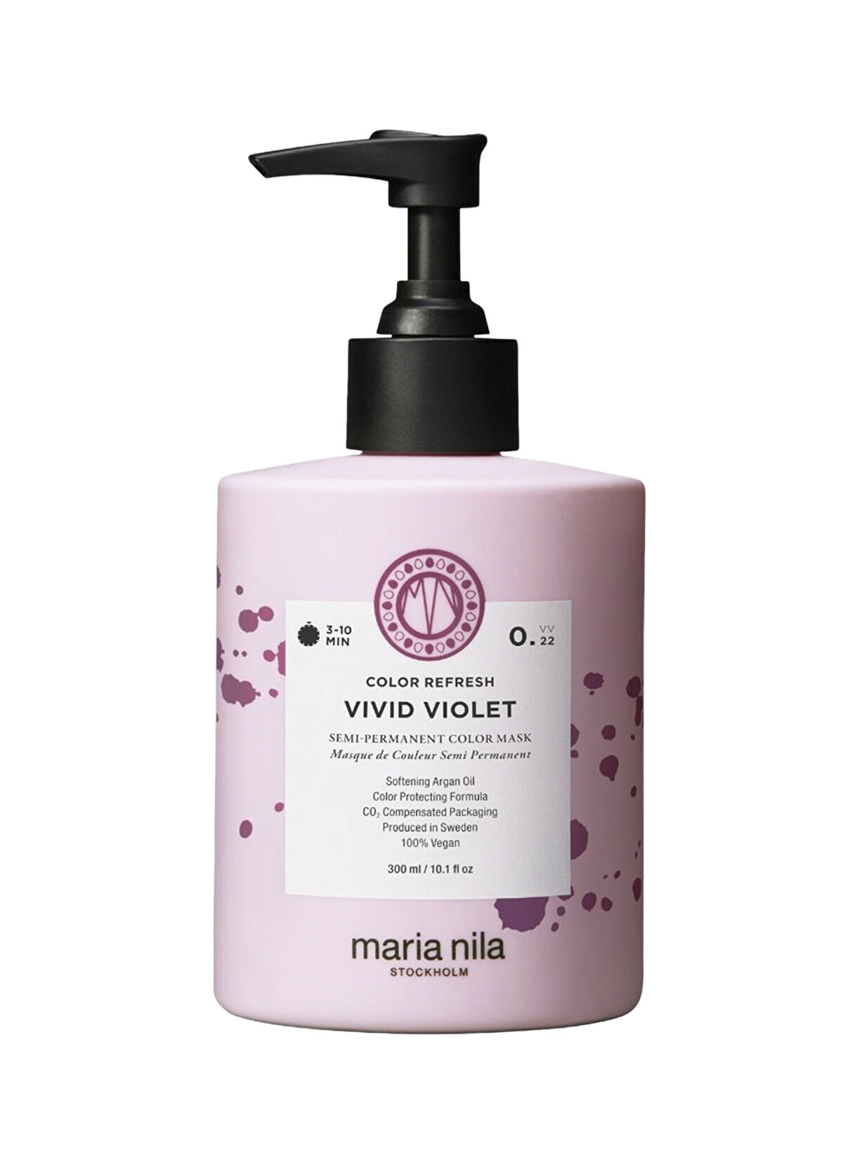 Maria Nila Colour Refresh Vivid Violet 0.22 Besleyici Renk Saç Maskesi 300 ml - 1