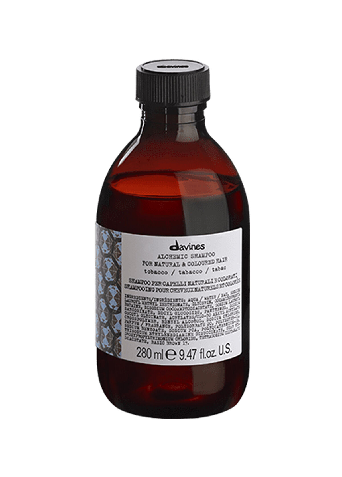 Davines Alchemic Tobacco Shampoo Color Refreshing Shampoo for Brown and Dark Brown Hair 280 ml - 1