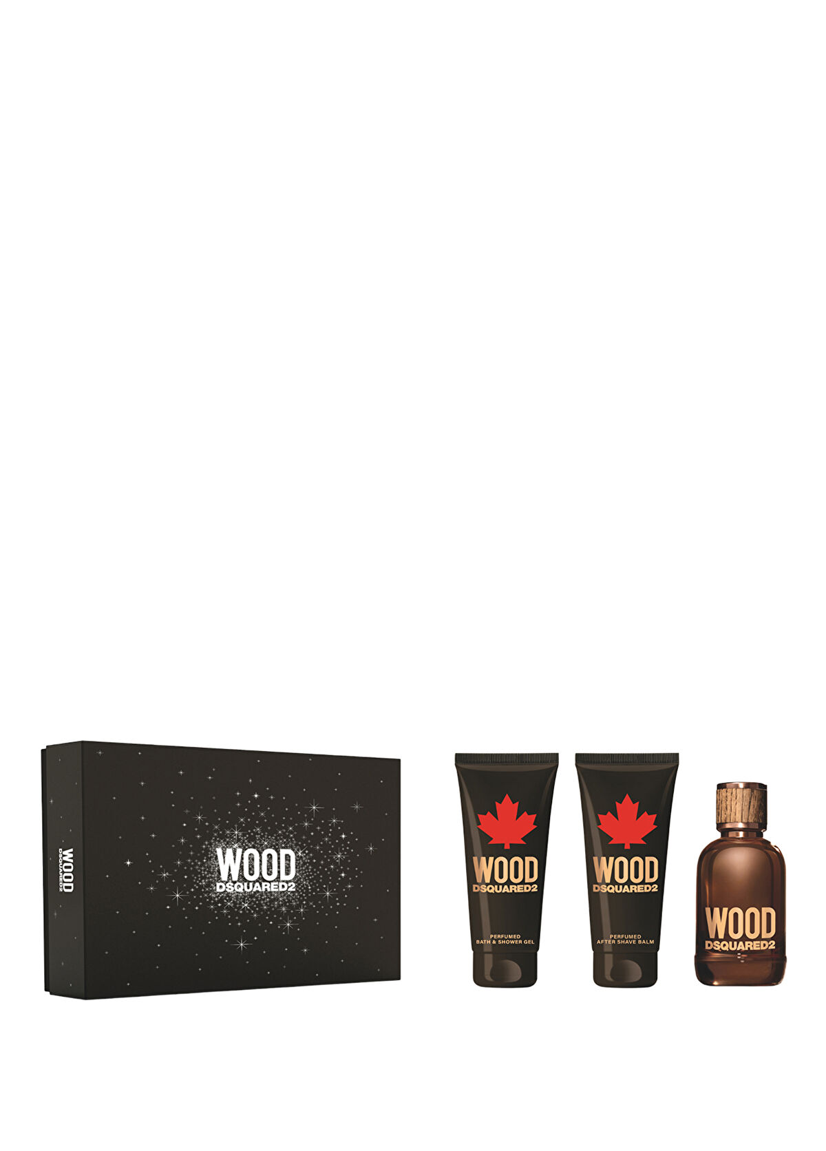 Dsquared2 Wood Homme EDT 100 ml + Guş Jeli 100 ml + Tıraş Sonrası Balmı 100 ml Erkek Parfüm Seti - 1
