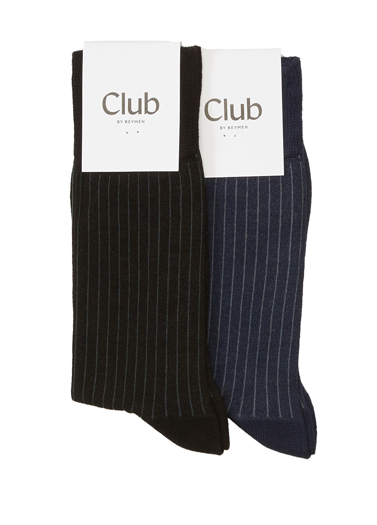 Beymen Club Lacivert Çizgili Erkek Bambu Çorap - 3