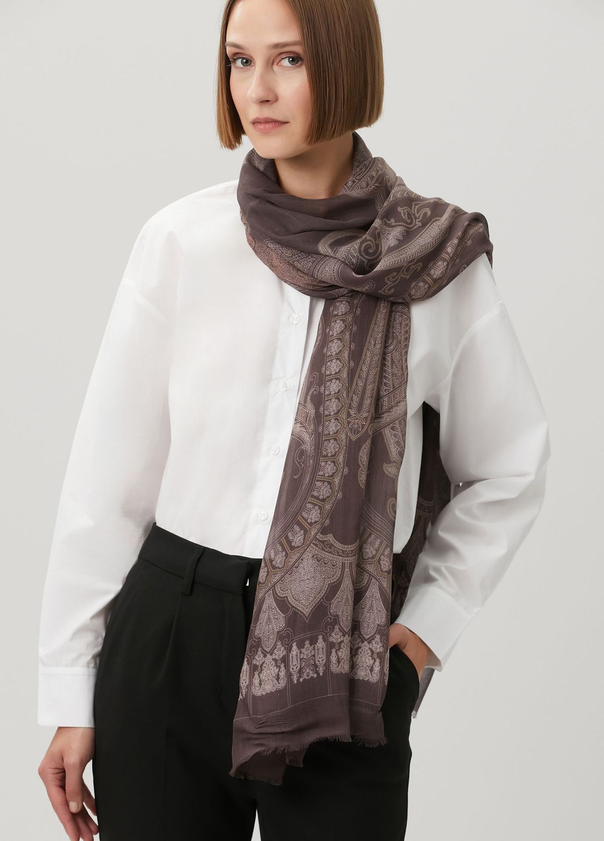Beymen Club Brown Women's Modal Shawl - 3