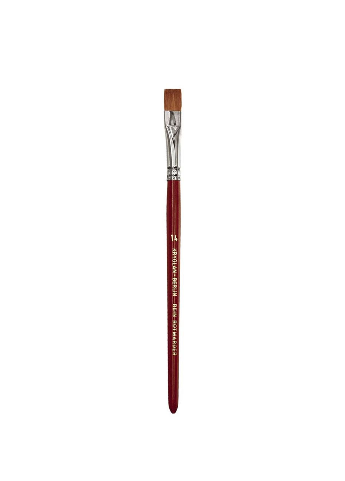 Kryolan Excellence 14 Flat Makeup Brush - 1