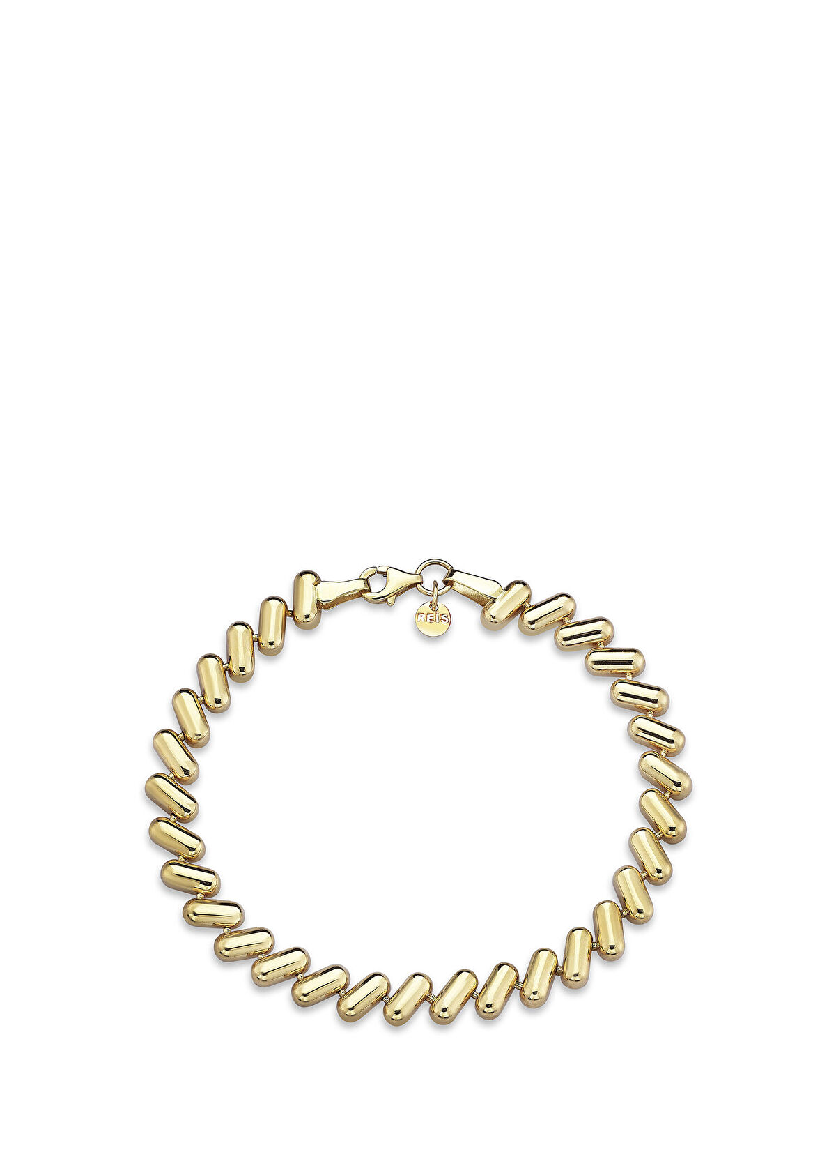 Reis Kuyumculuk Pill Bangle 14 Ayar Kadın Pembe Altın Bileklik - 1