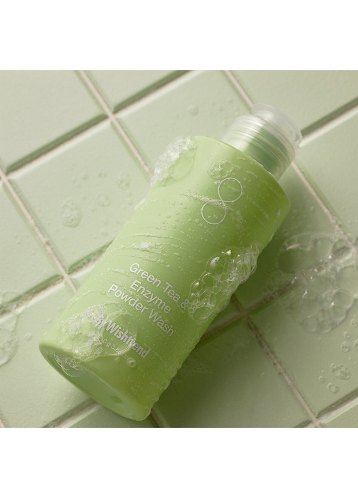 By Wishtrend Green Tea & Enzyme Powder Wash Anti-Rough Peeling Powder with Enzyme 110gr - 3