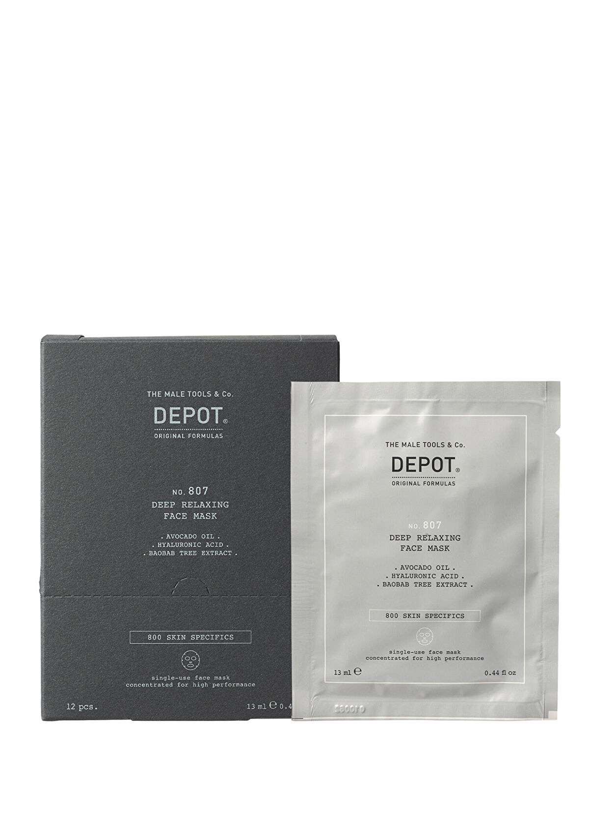 Depot No 807 Deep Relaxing Yenileyici Canlandırıcı Yüz Maskesi 12 x 13 ml - 1