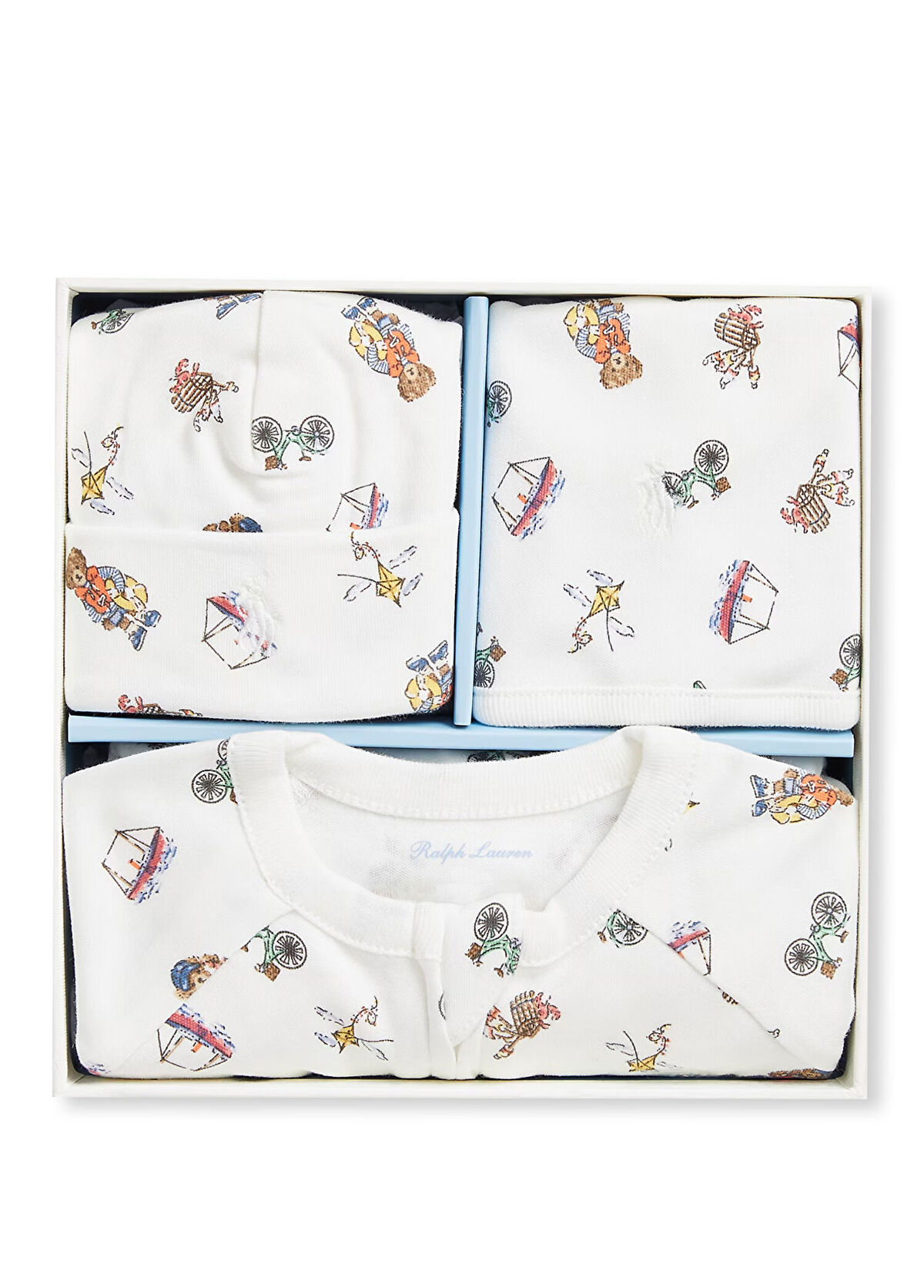 Polo Ralph Lauren Multicolored Patterned Unisex Children's Set Of 3 - 3