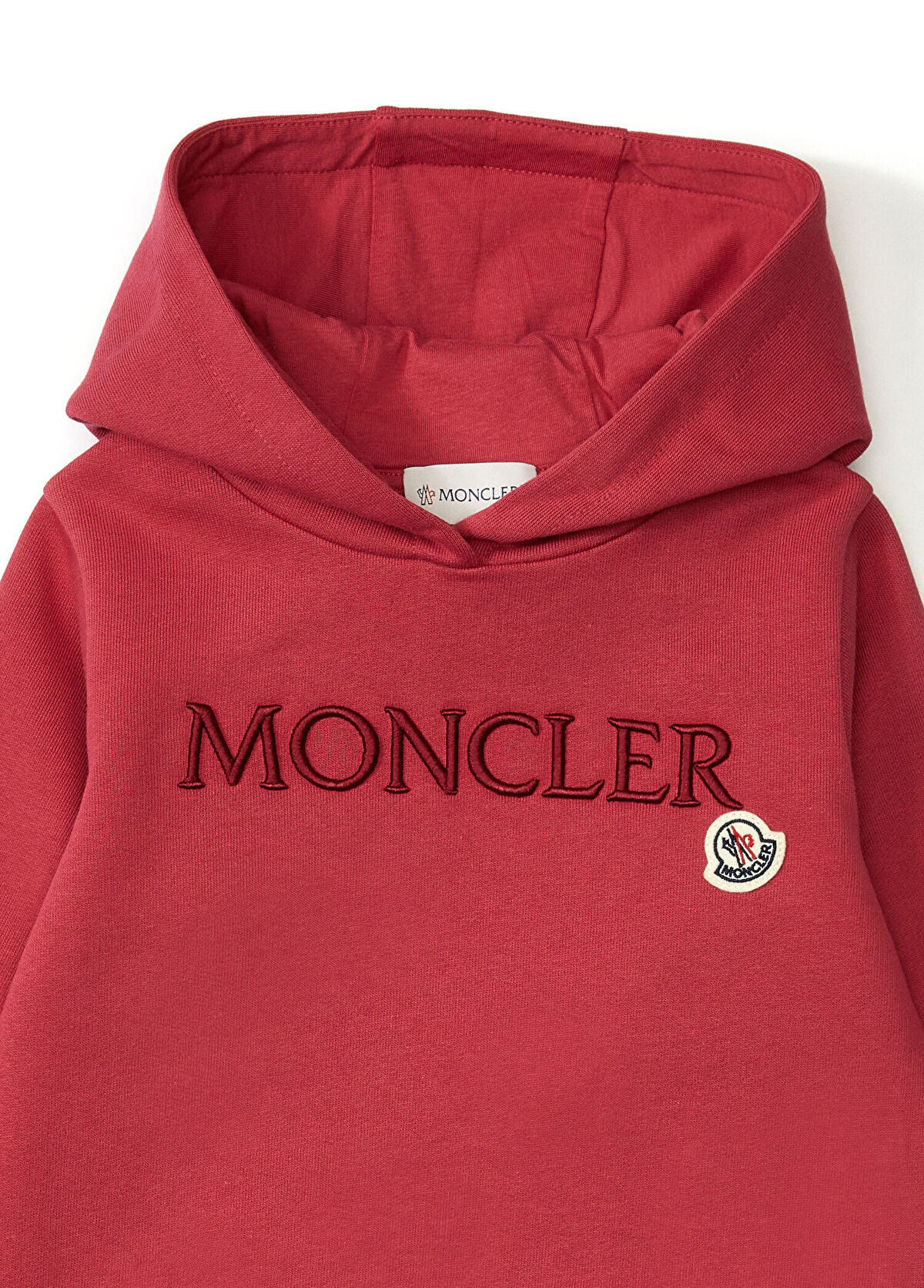 Moncler Kırmızı Kapüşonlu Kız Çocuk Sweatshirt - 3