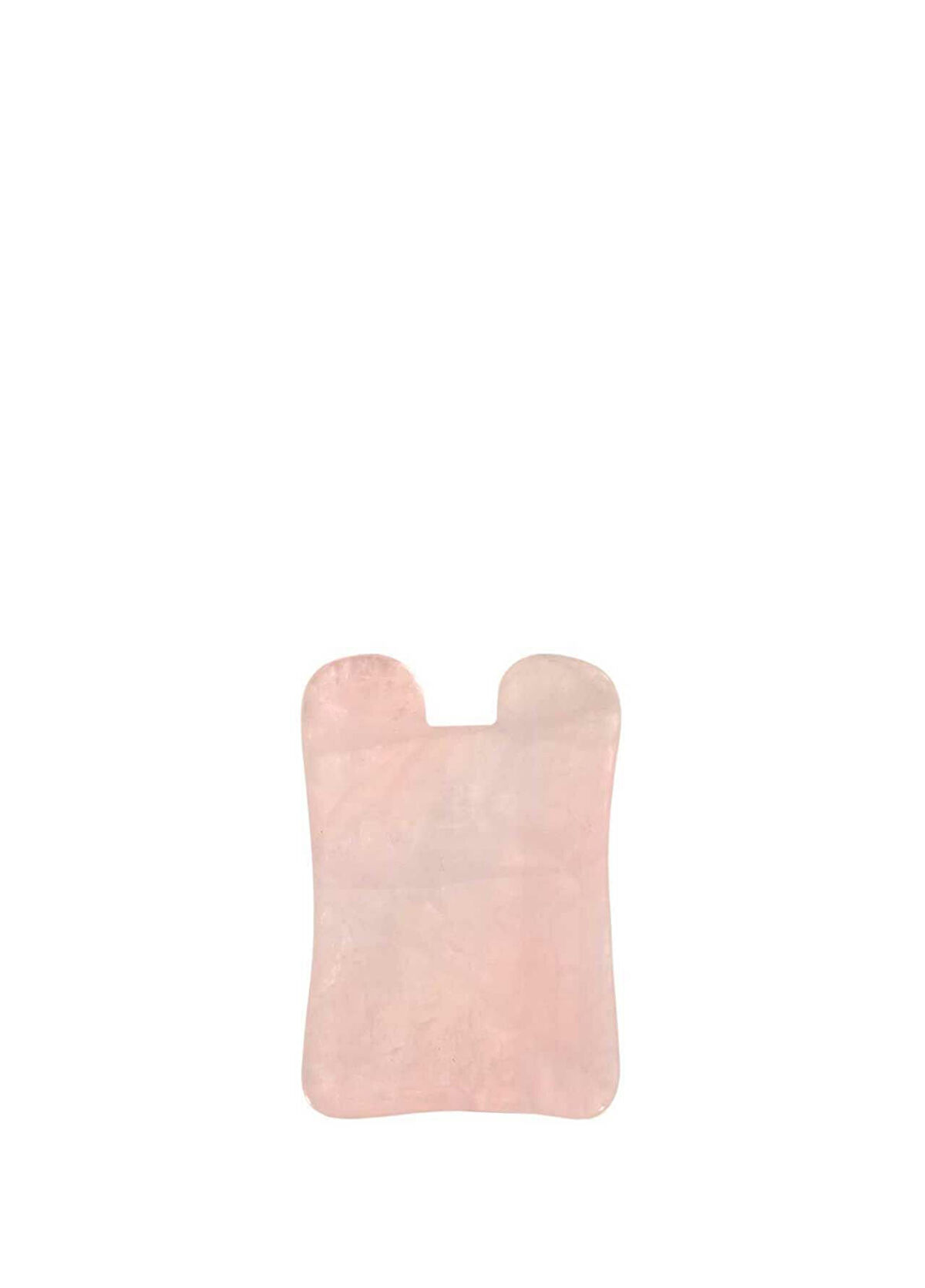 The Sim Co. Pink Quartz Gua Sha Square Face Massage Stone - 1