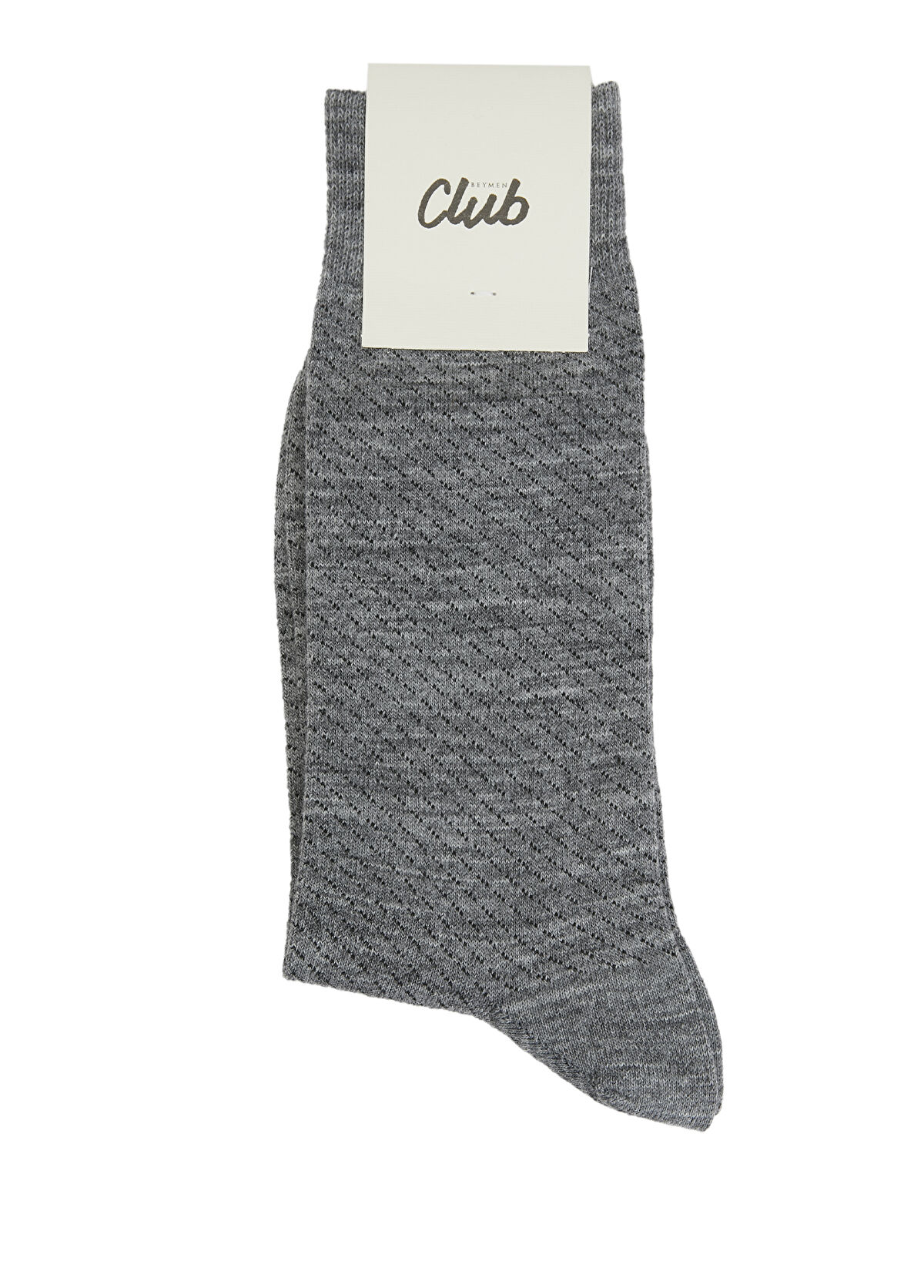 Beymen Club Grey Jacquard Men's Socks - 1