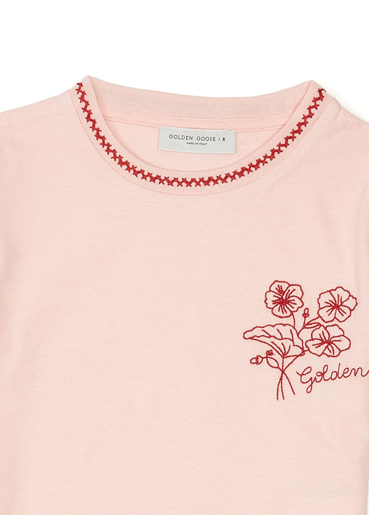 Golden Goose Çok Renkli Nakış Detaylı Kız Çocuk T-shirt - 3