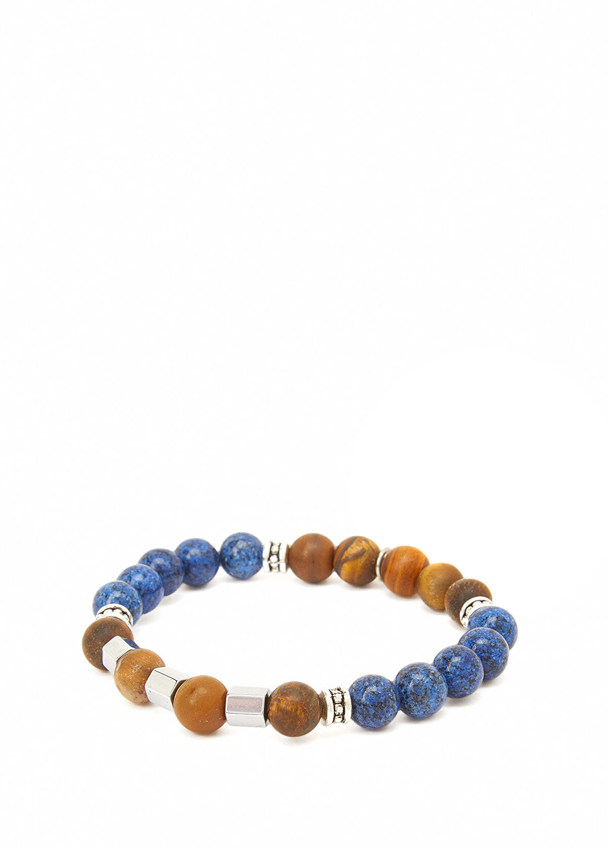 Beymen Club Navy Brown Natural Stone Men's Bracelet - 3