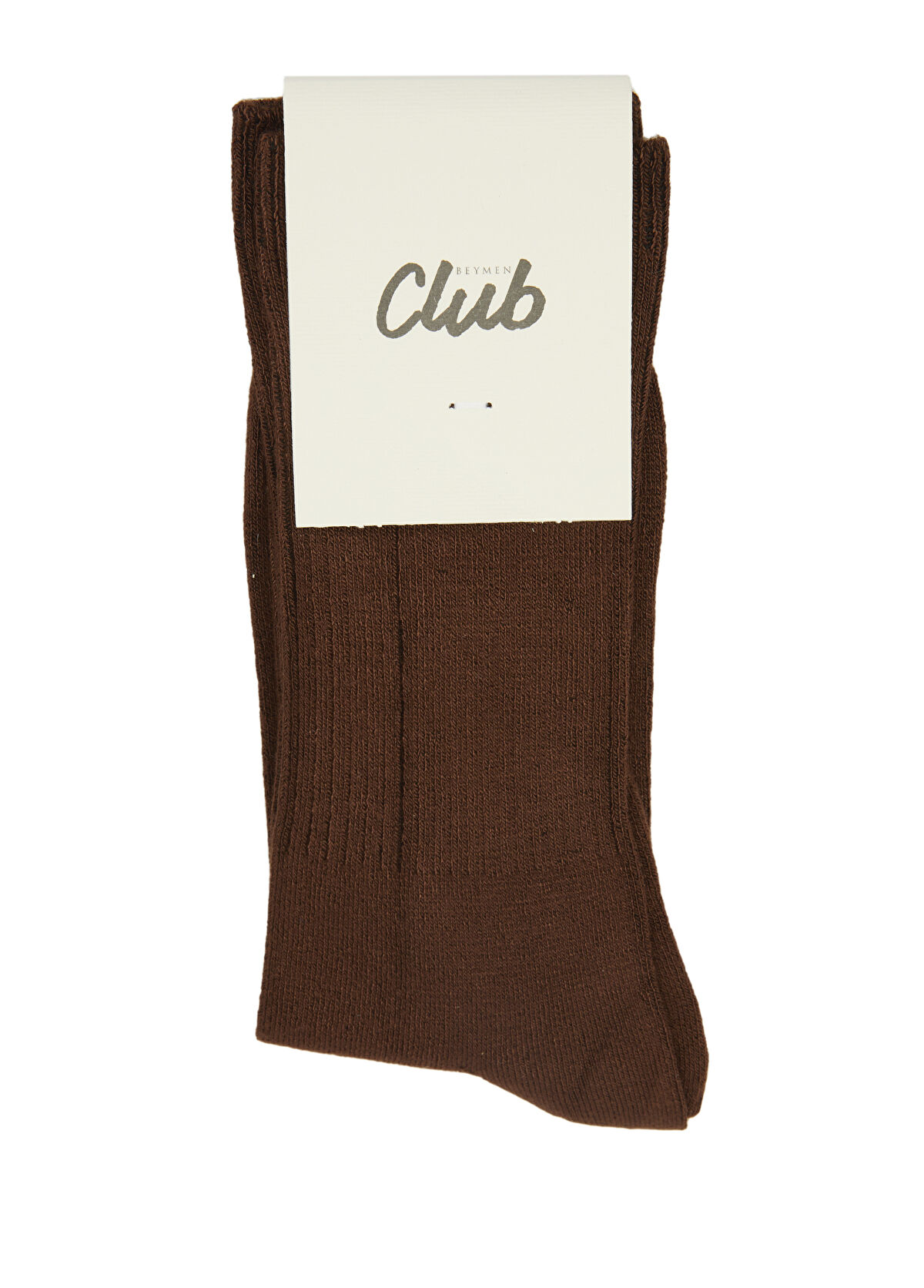 Beymen Club Brown Rib Womens Socks - 1