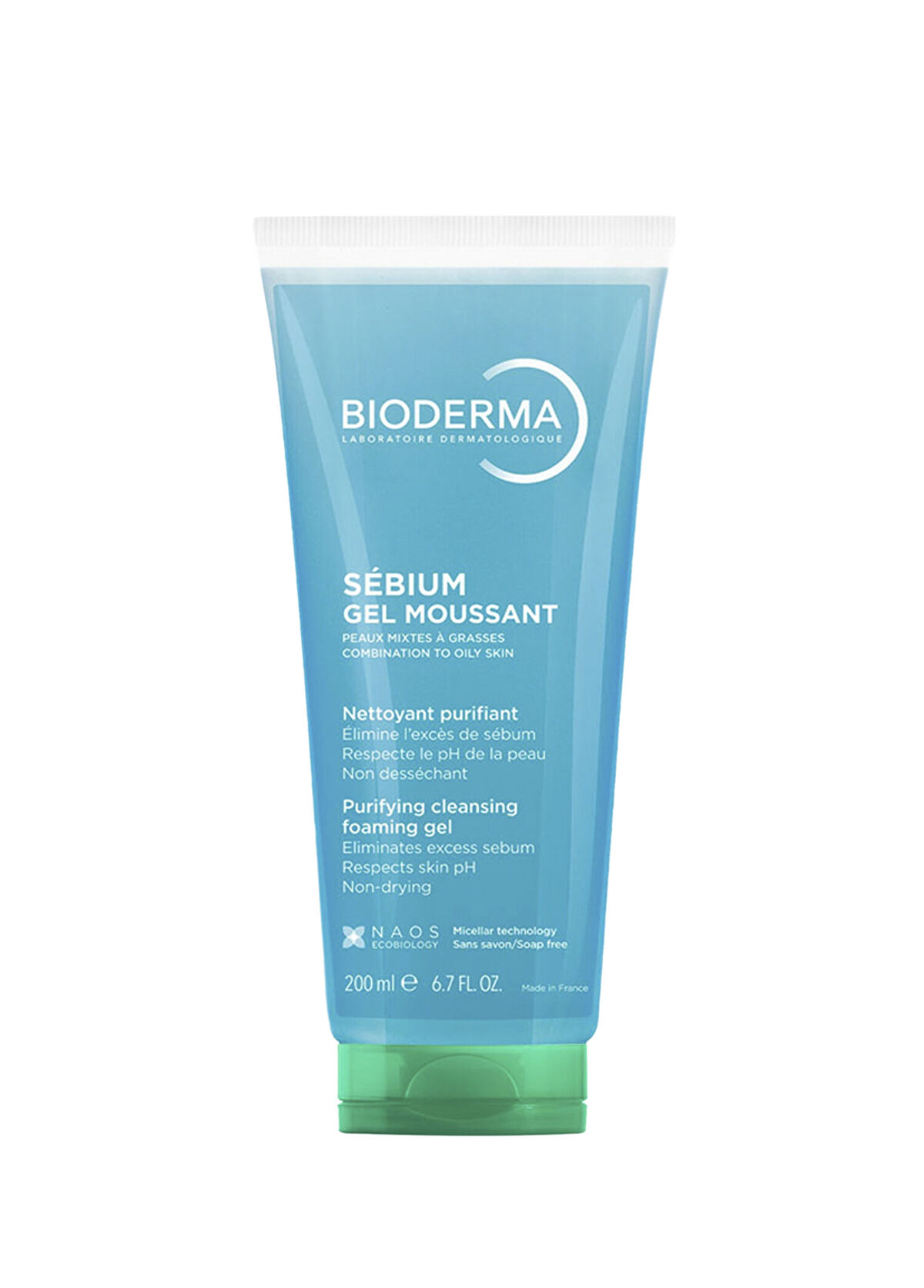 Bioderma Sebium Foaming Gel Karma Yağlı ve Akne Eğilimli Ciltler İçin Arındırıcı Yüz Vücut Temizleme Jeli 200 ml - 1