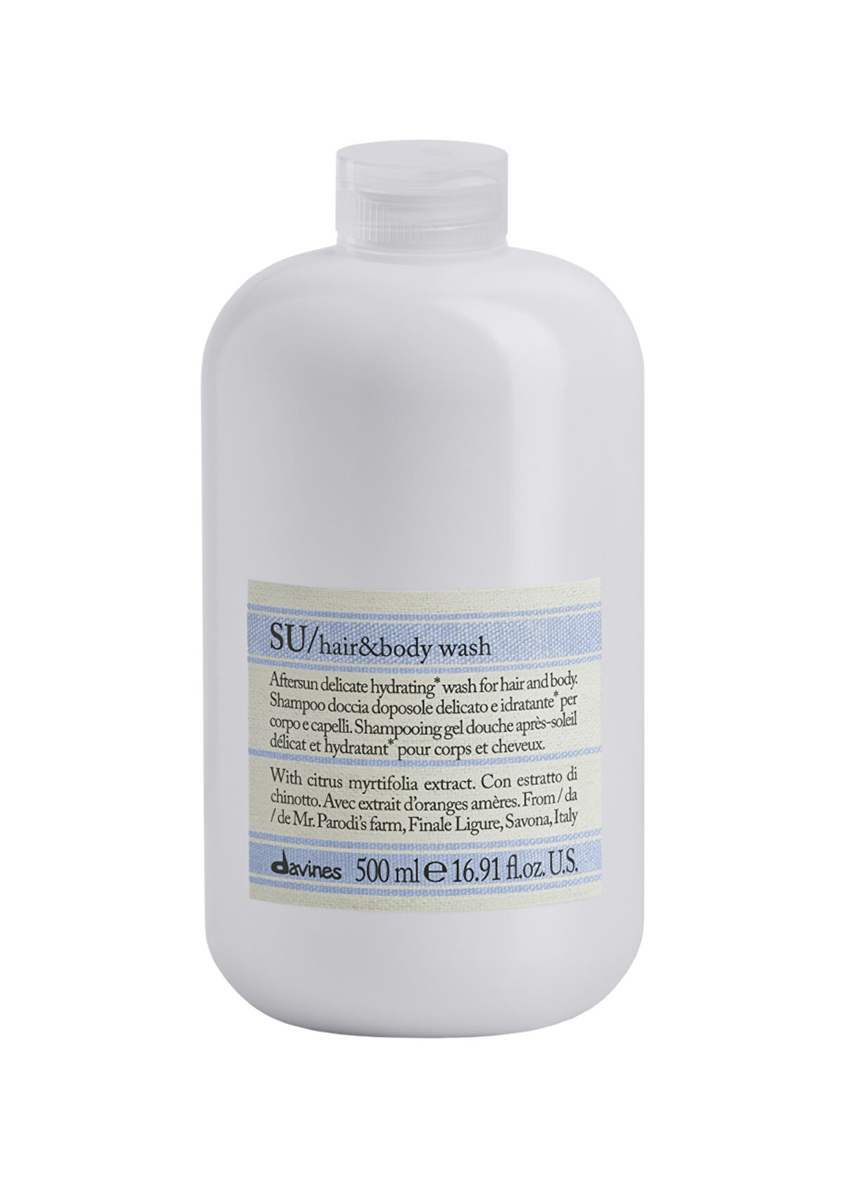 Davines Su Hair And Body Wash After Sun Protective Hair And Body Wash 500 ml - 1