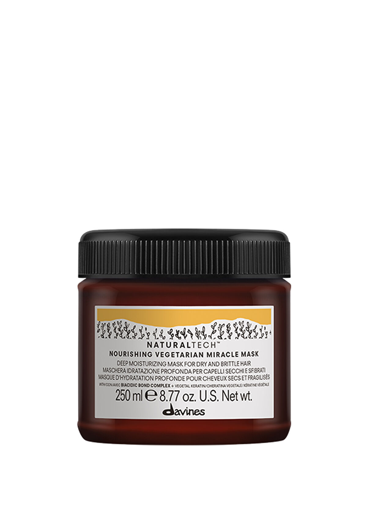 Davines Nourishing Vegetarian Miracle Yıpranmış Kuru Saç Nemlendirici Maske 250 ml - 1