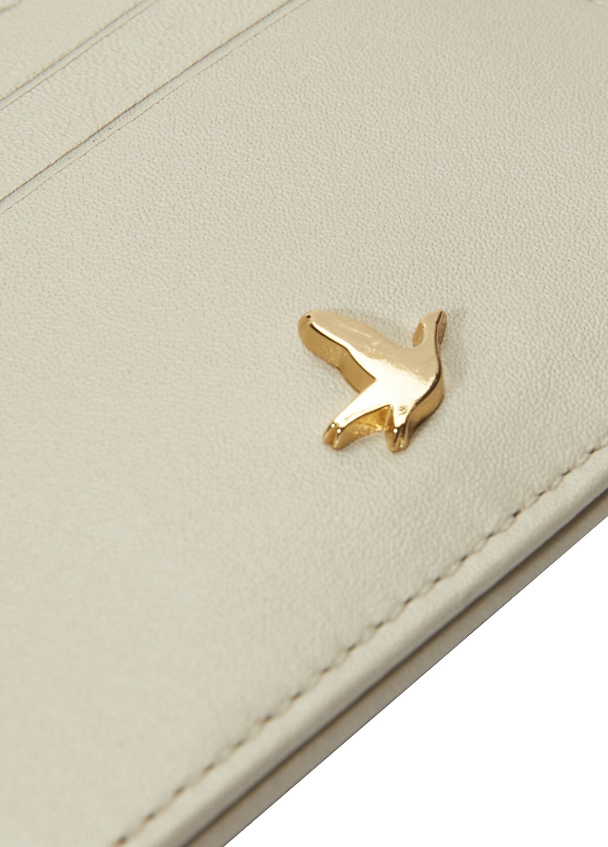 Beymen Club Ekru Logo Detaylı Kadın Deri Kartlık - 3