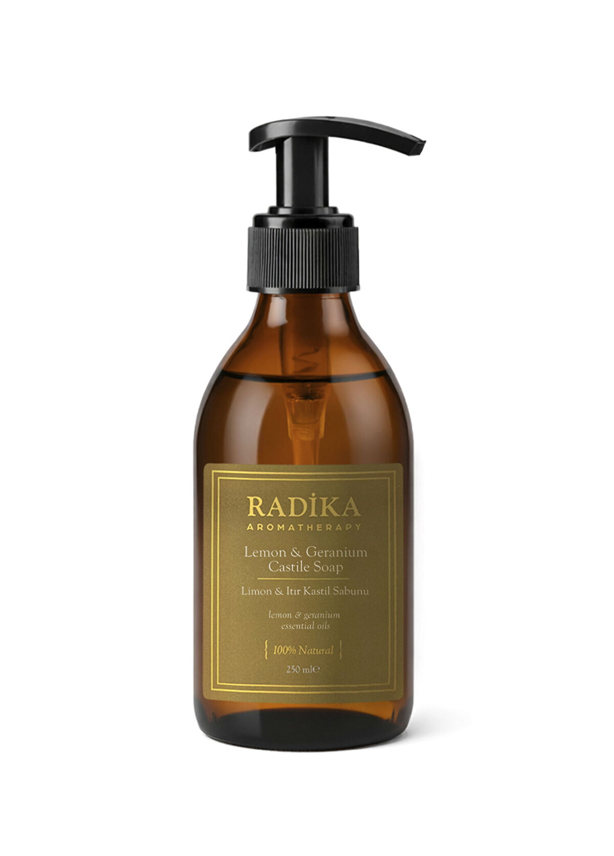 Radika Aromatherapy Lemon & Geranium Hand & Body Lotion & Castile Soap Skin Care Set - 3