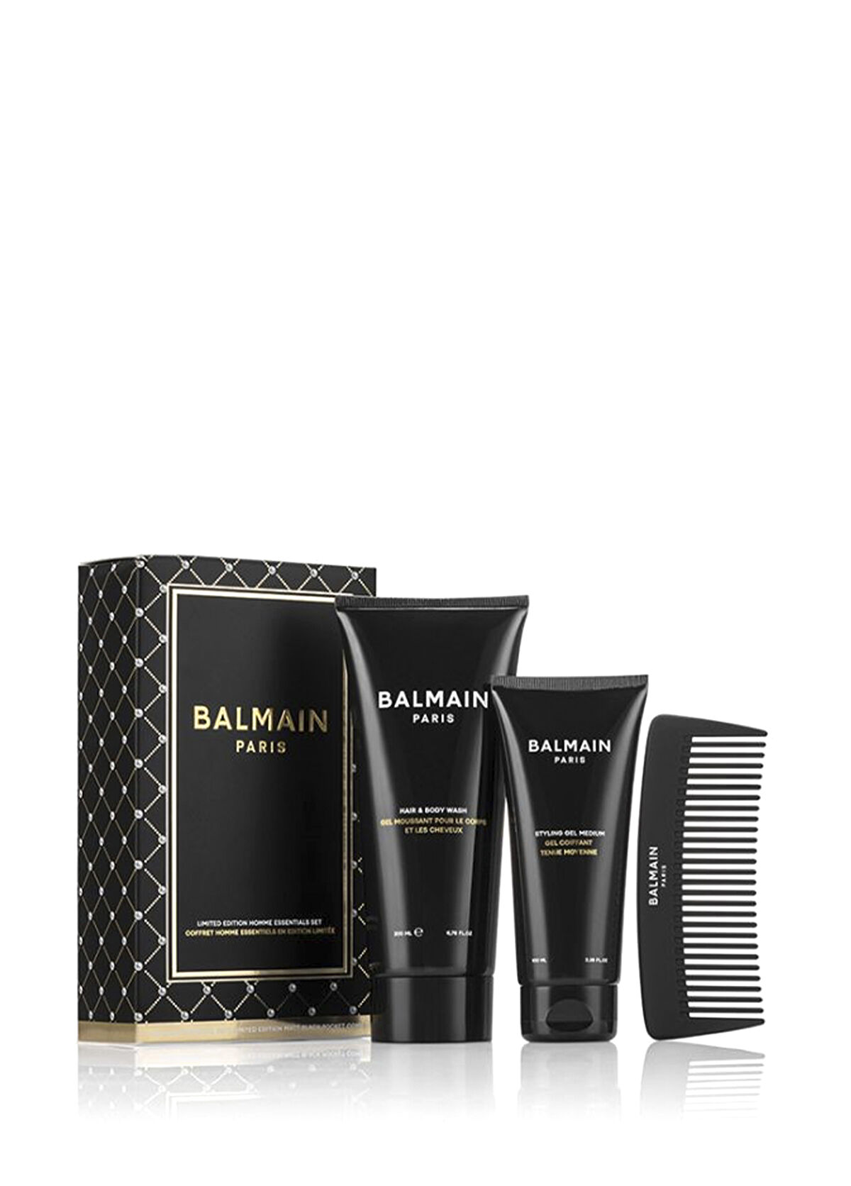 Balmain Limited Edition Homme Essentials Erkekler İçin Saç ve Vücut Bakım Seti - 1