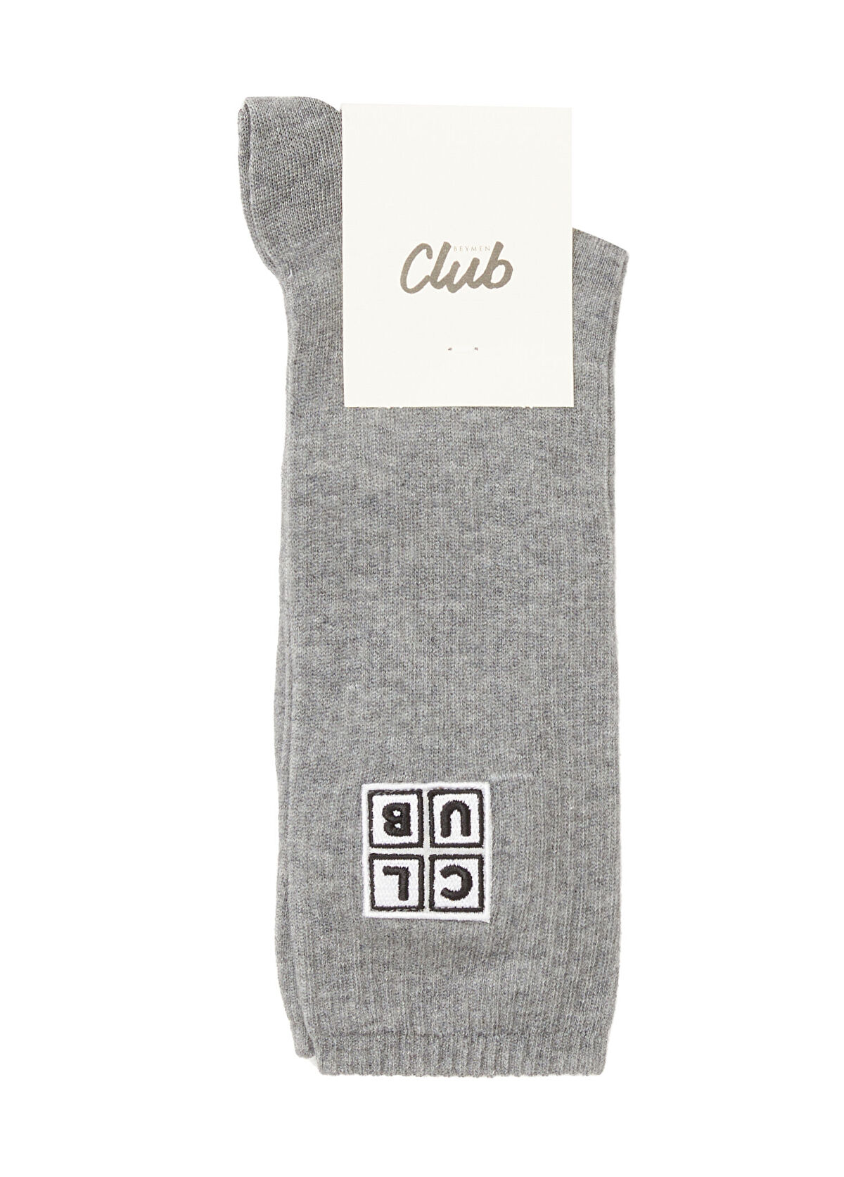 Beymen Club Gri Melanj Logolu Erkek Çorap - 1
