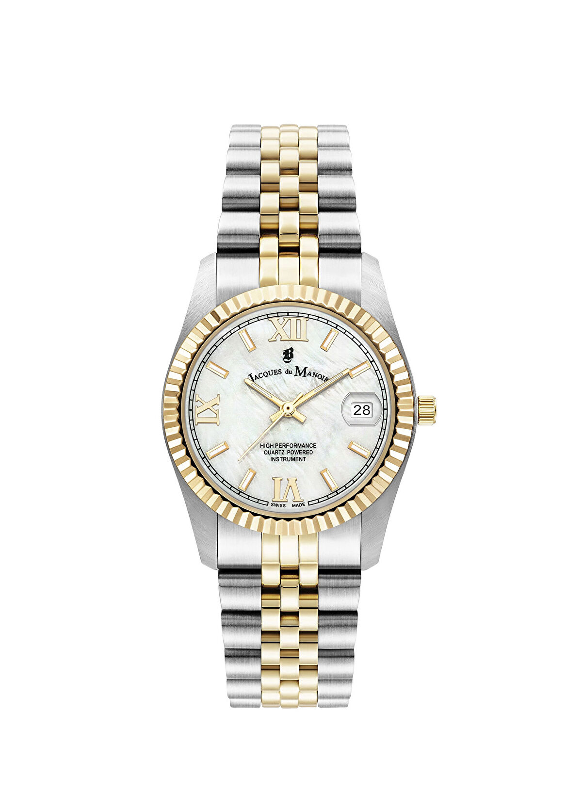 Jacques Du Manoir JWL01303 Metalik Gri Altın Rengi Kadın Kol Saati - 1