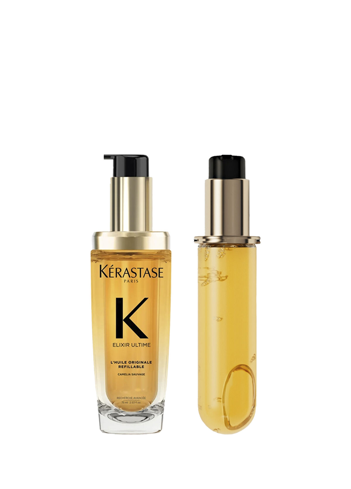Kerastase Elixir Ultime Refill Saç Yağı 75 ml + Refıll 75 ml 2'li Saç Bakım Seti - 1