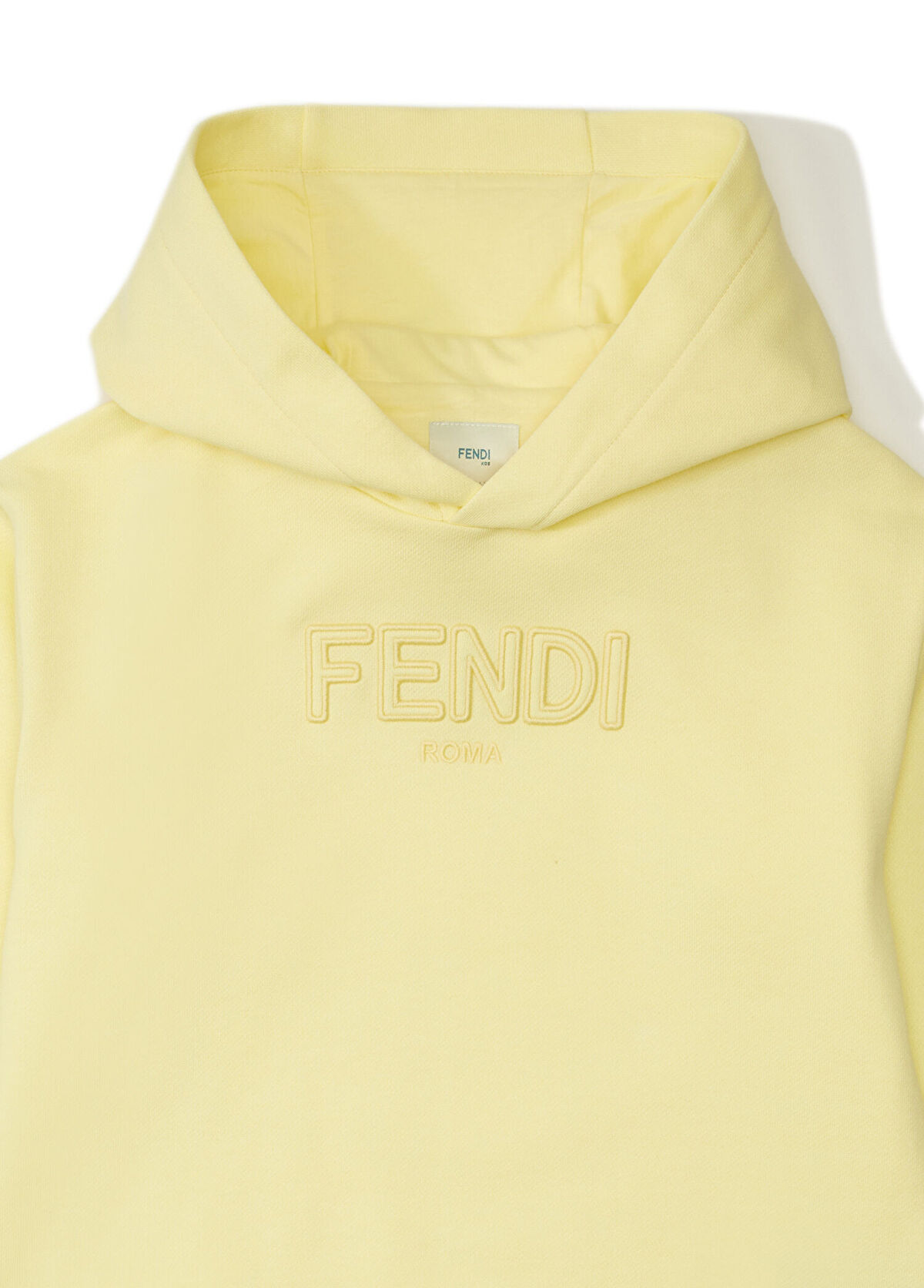 Fendi Sarı Logo Nakışlı Unisex Çocuk Sweatshirt - 3