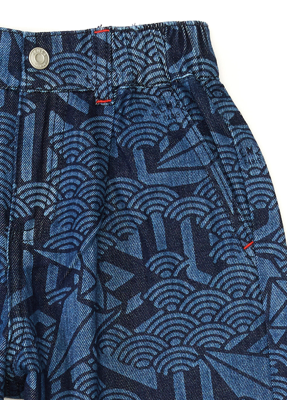 Kenzo Lacivert Desenli Erkek Çocuk Bermuda - 3