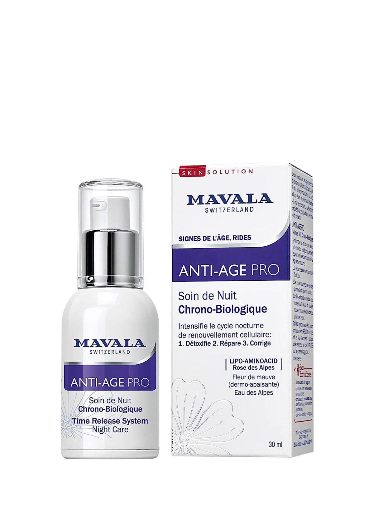 Mavala Anti Age Pro Süreli Salınım Sistemli Gece Bakımı 30 ml - 1