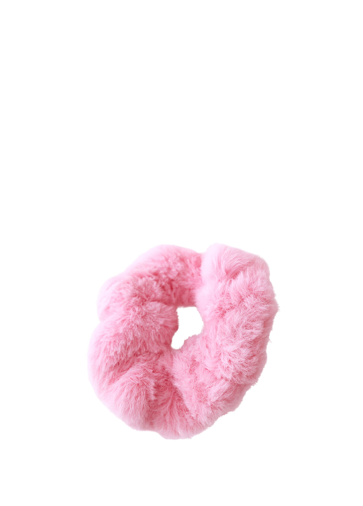 Mini & Kids Scrunchie Pink Plush Girl's Clasp - 1