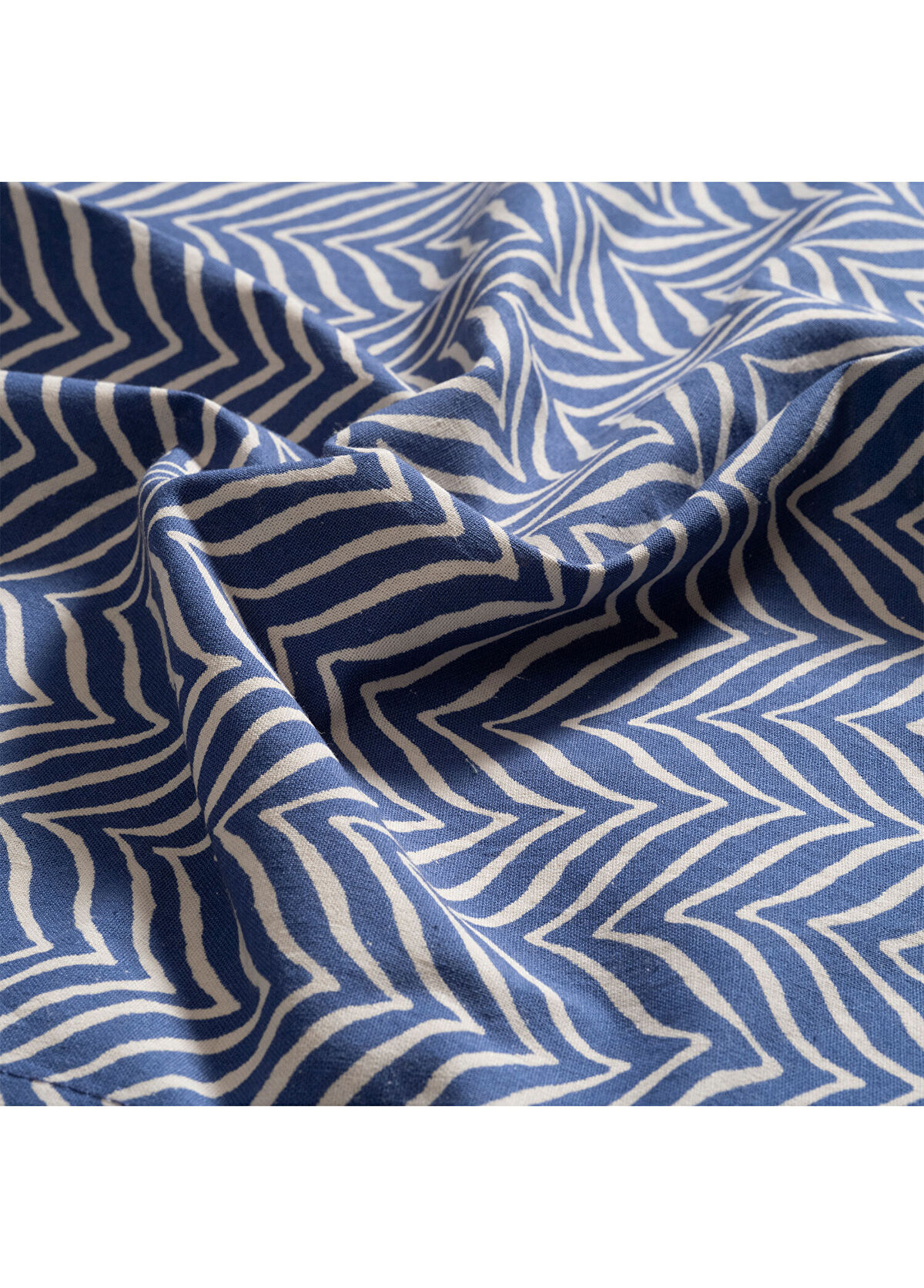 Zsa Zsa Zsu Gaya Mavi Baskılı %100 Pamuk 4'lü Peçete 43x43 Cm - 3