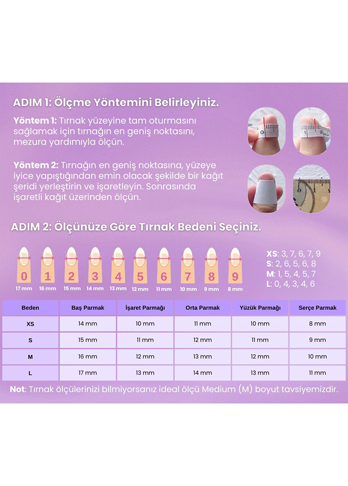 Takma Takma Ten Rengi Uzun Badem Tekrar Kullanılabilir 15'li Protez Takma Tırnak UBD1479 - 3