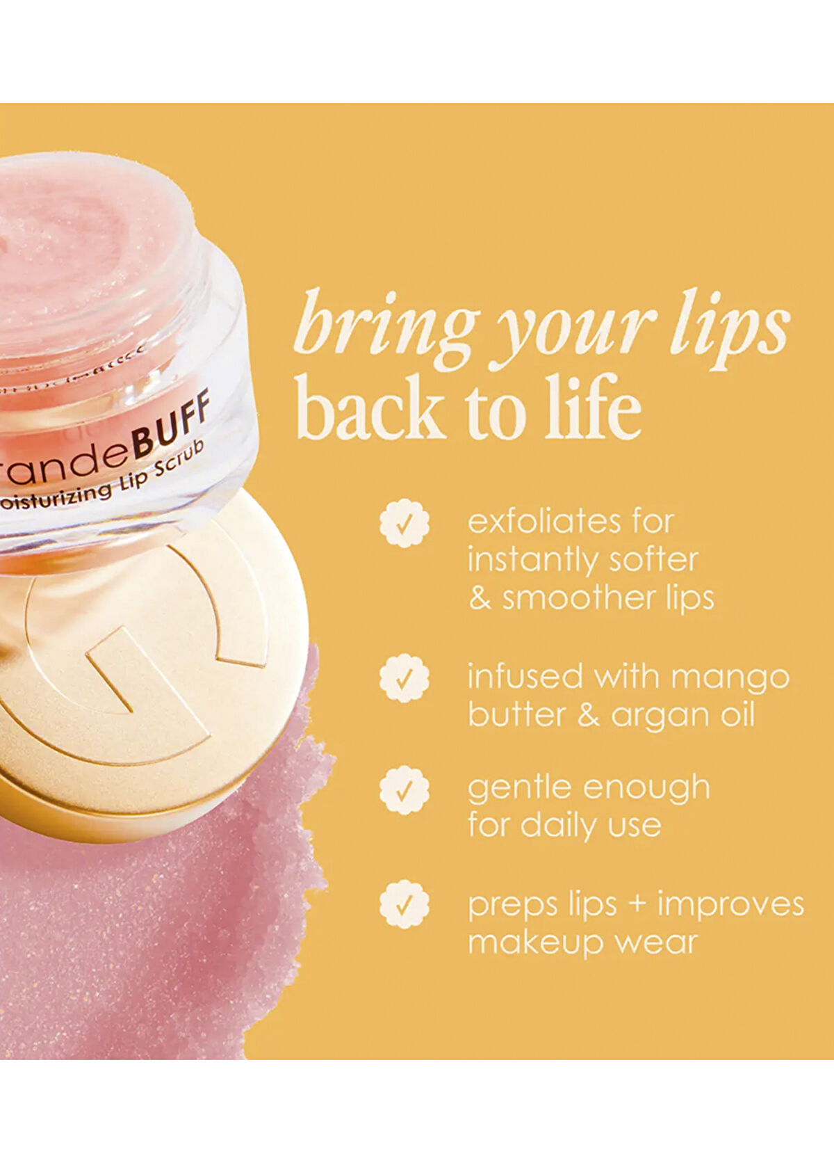 Grande Cosmetics Buff Nemlendirici Dudak Peelingi 15 gr - 3