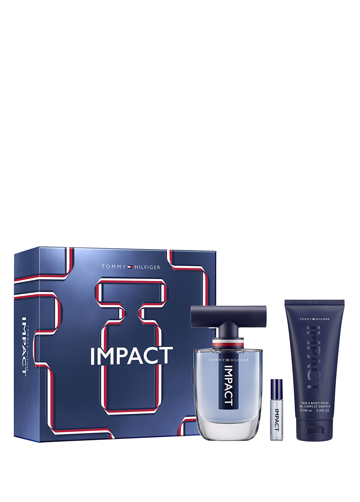 Tommy Hilfiger Impact Holiday 24 EDT 100 ml & BW 100 ml Erkek Parfüm Seti - 1