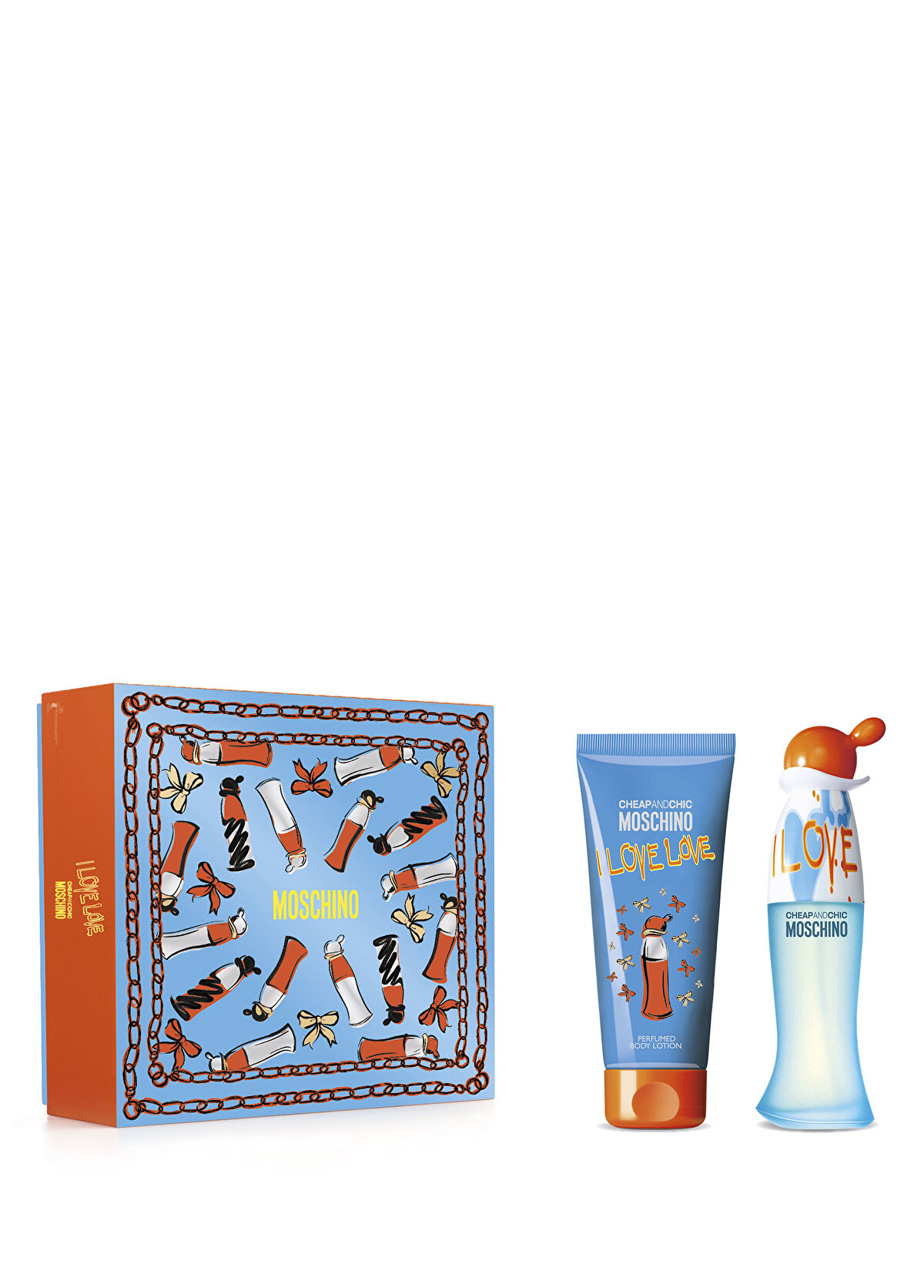 Moschino I Love Love EDT Parfüm 50 ml + Vücut Losyonu 100 ml Kadın Parfüm Seti - 1