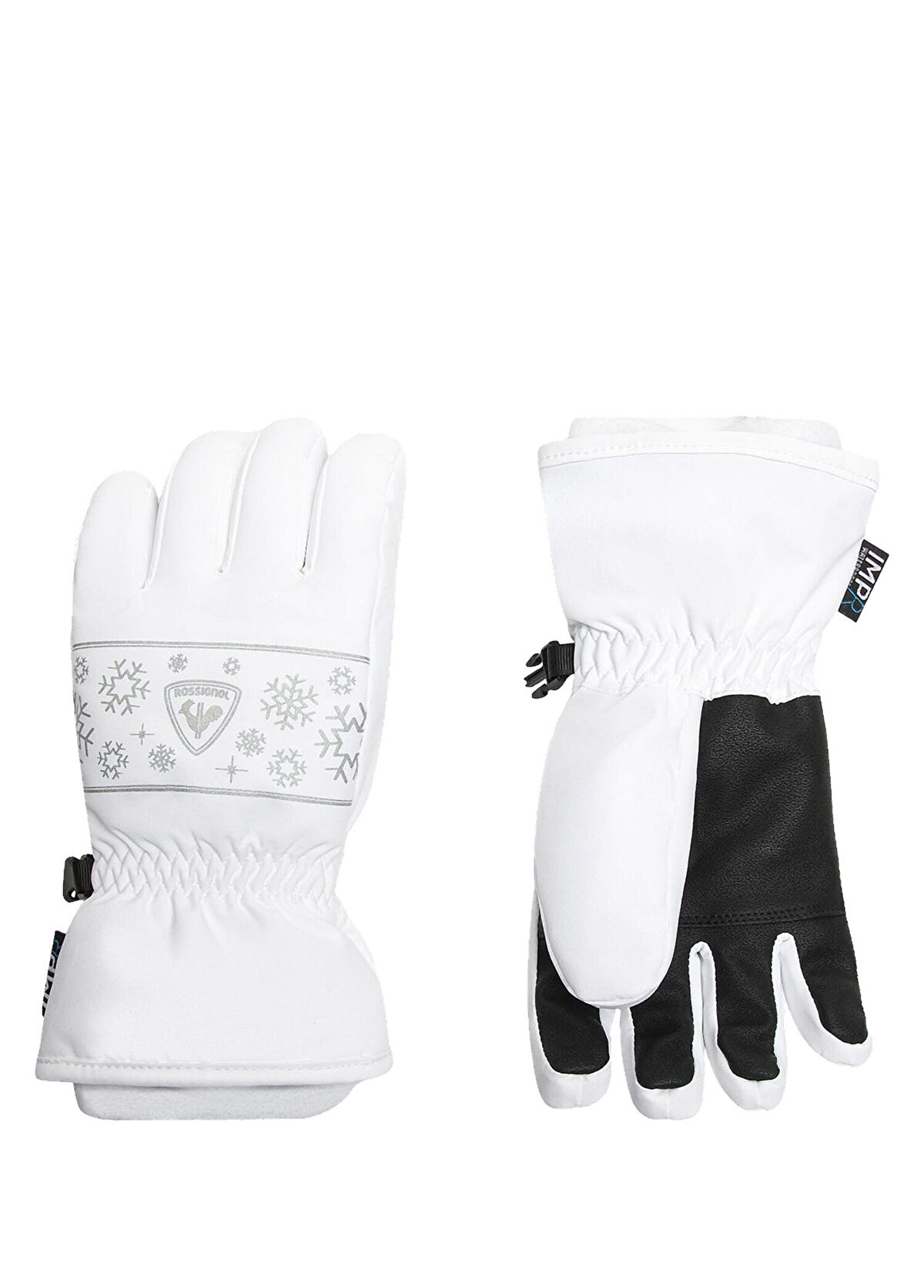 Rossignol Jr Jane Impr G White Girls' Ski Gloves - 1