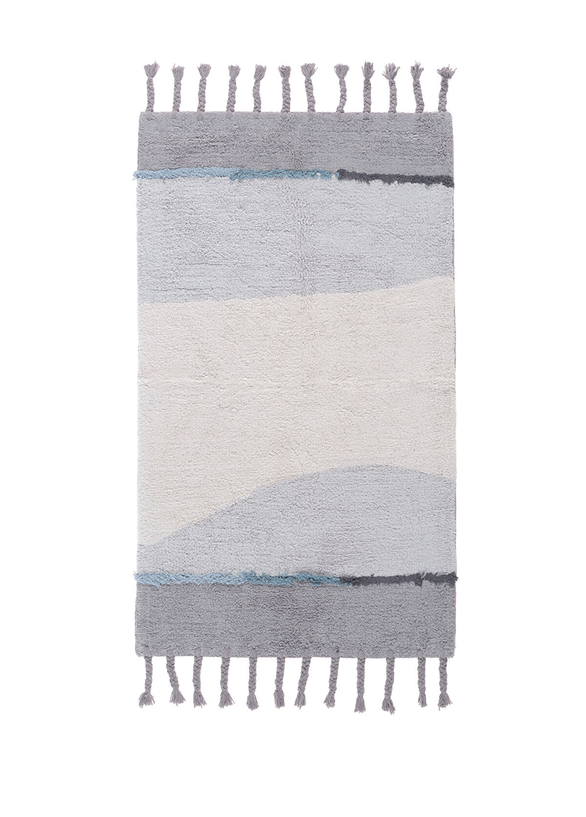 Irya Marble Gri Pamuk Banyo Paspası 60 x 100 cm - 1