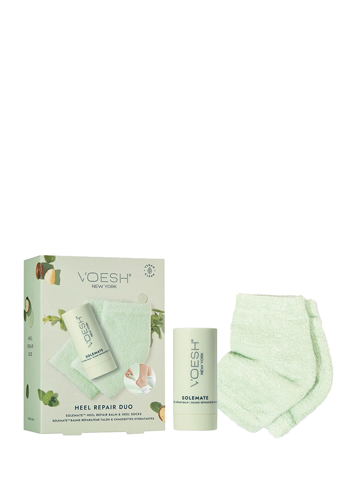 Voesh New York Solemate Topuk Onarıcı 2'li Ayak Bakım Seti - 1