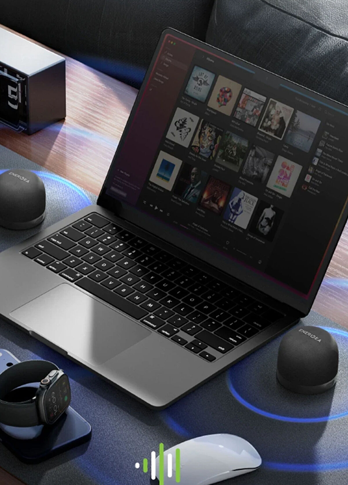 Energea Energea MagAudio Go BT 5.4 Portable MagSafe Compatible Black Wireless Speaker - 3