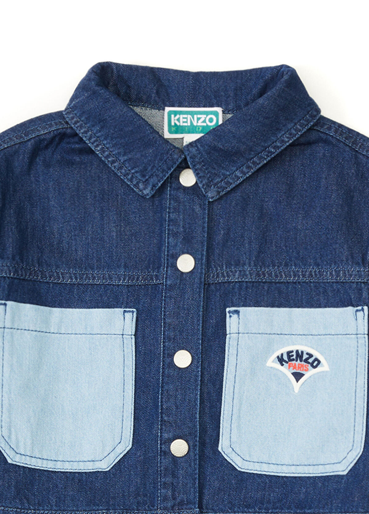 Kenzo Lacivert Kız Çocuk Denim Ceket - 3
