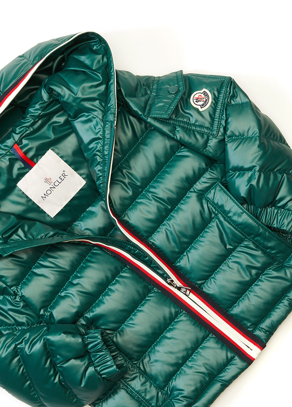 Moncler Yeşil Kapüşonlu Erkek Çocuk Ceket - 3