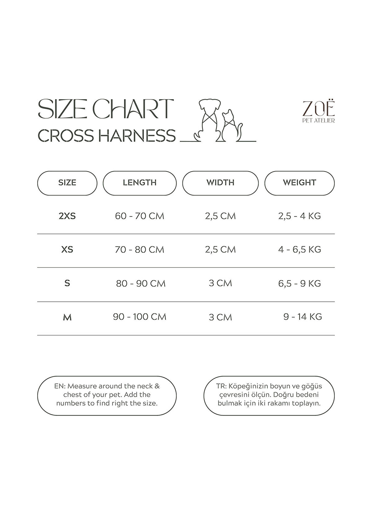 Zoe Pet Atelier Khaki Leather Cross Dog Harness - 3