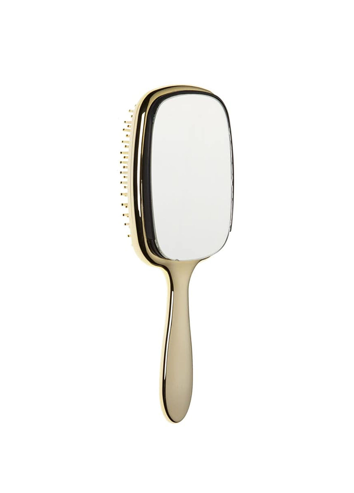 Janeke Arkası Aynalı Altın Rengi Saç Fırçası - 1