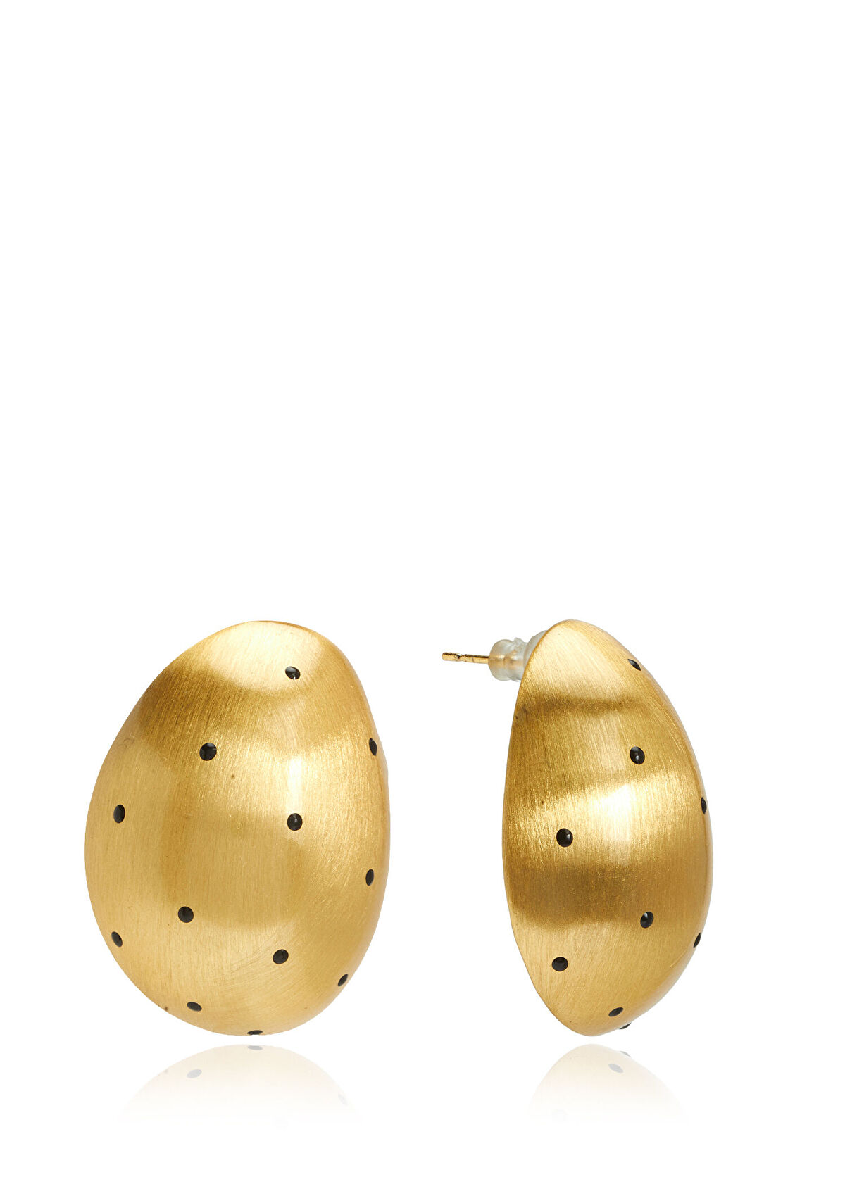 Beymen Club Gold Puantiyeli Kadın Bombe Küpe - 3