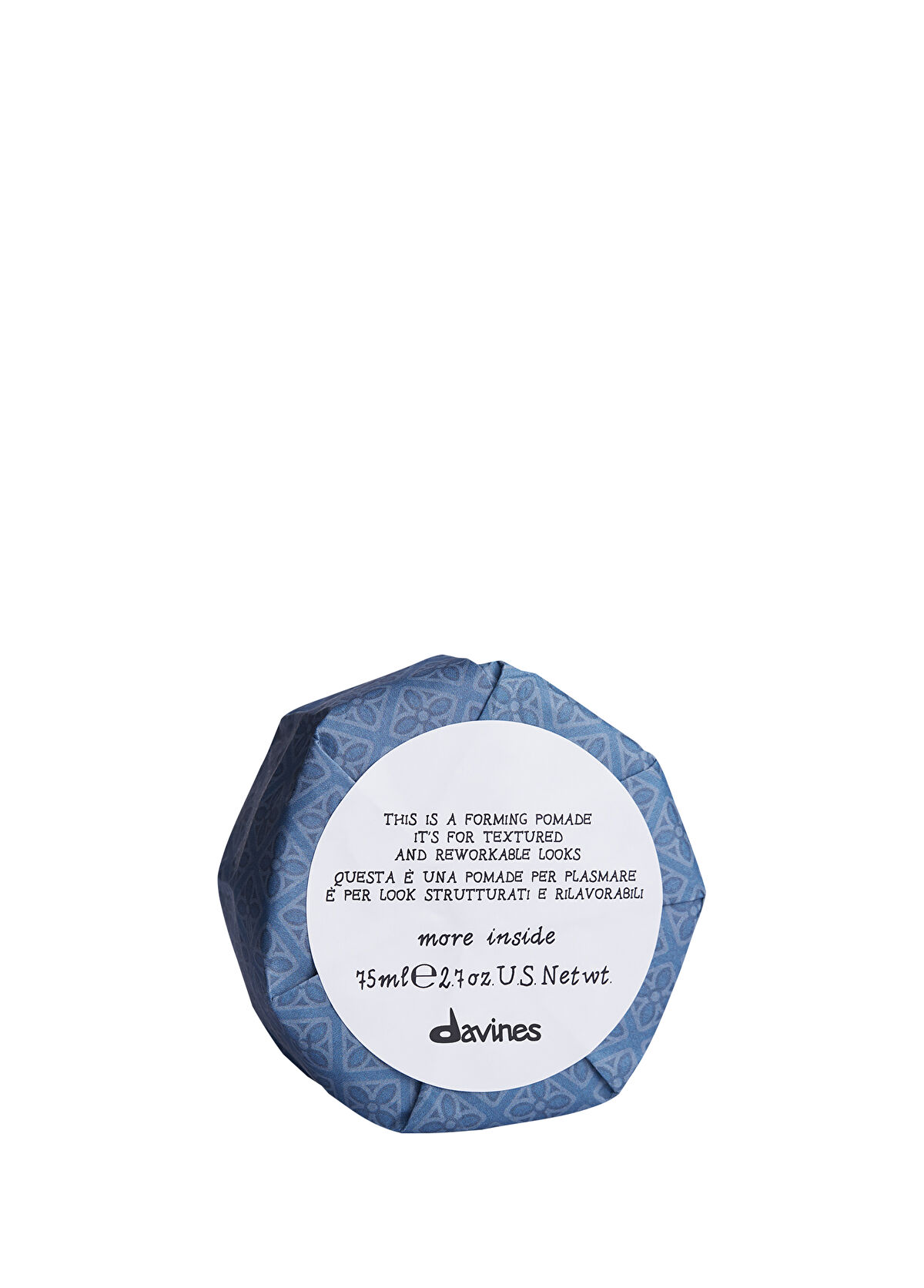 Davines More Inside Forming Pomade Texturizing Styling Cream for Short Hair 75 gr - 1