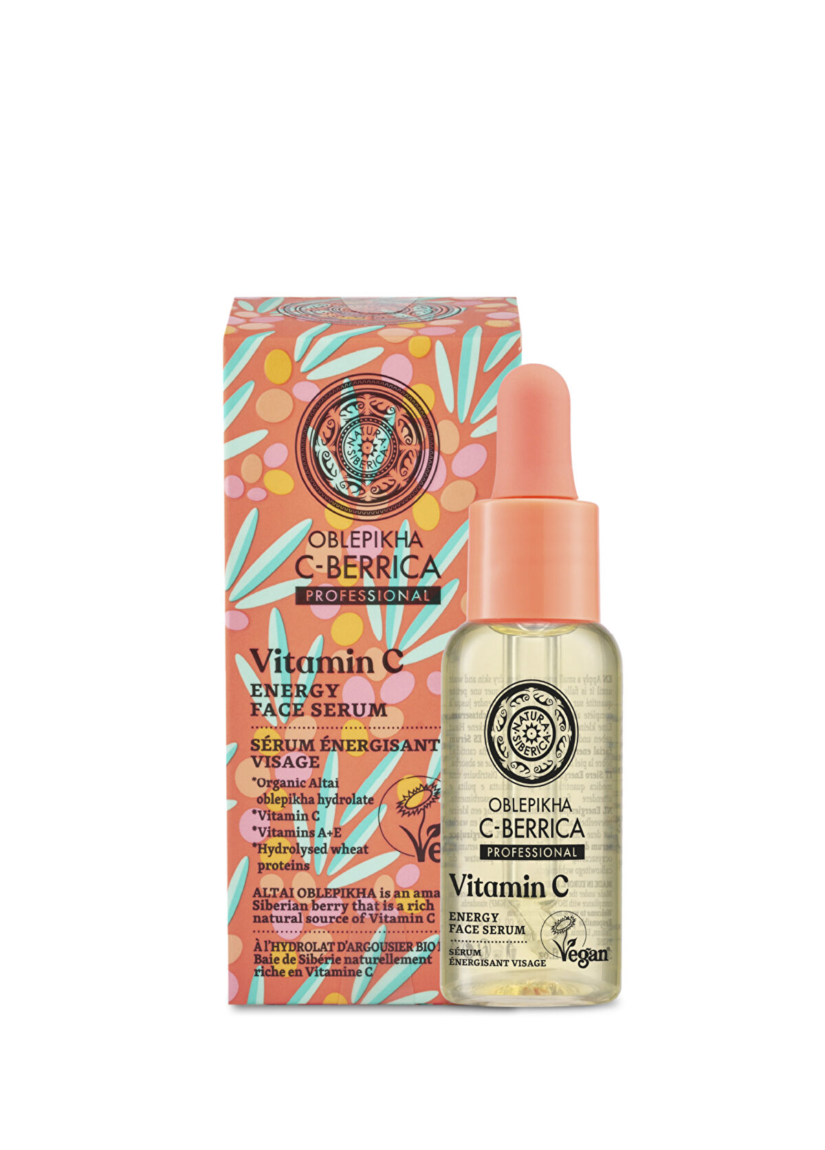 Natura Siberica Oblepikha C-Berrica Enerji Veren Nemlendirici Besleyici Cilt Serumu 30 ml  - 1